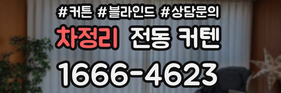 차정리 전동 커텐