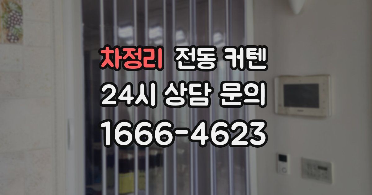 차정리 전동 커텐