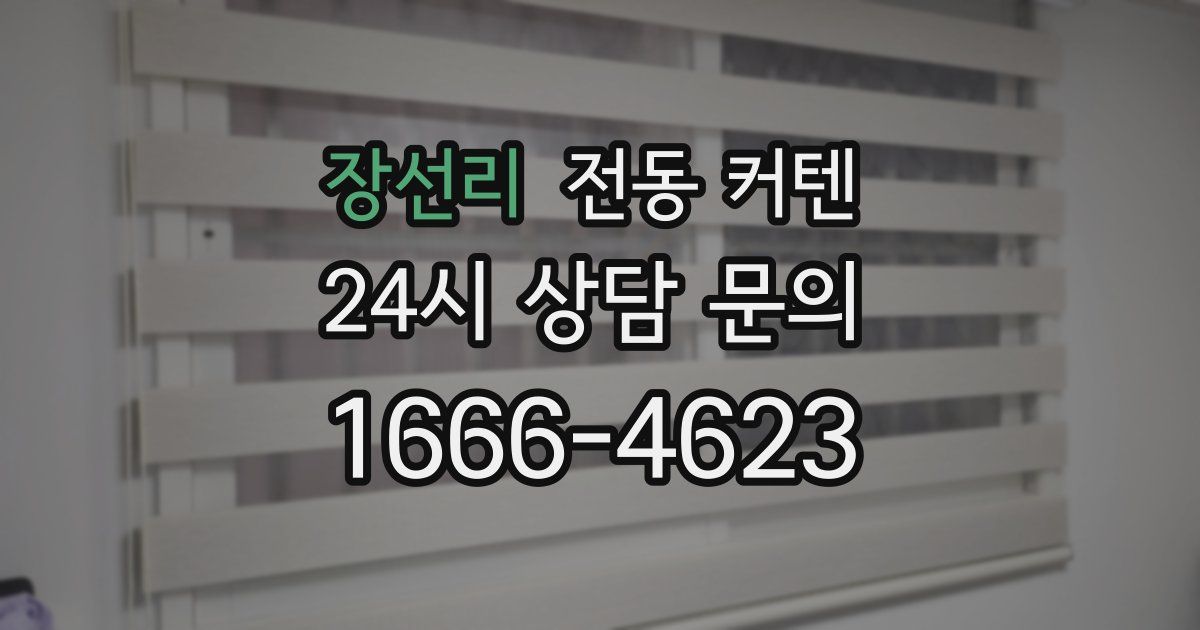 장선리 전동 커텐