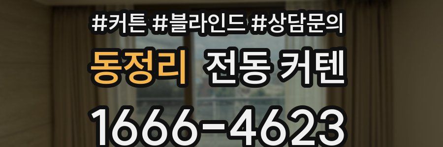 동정리 전동 커텐