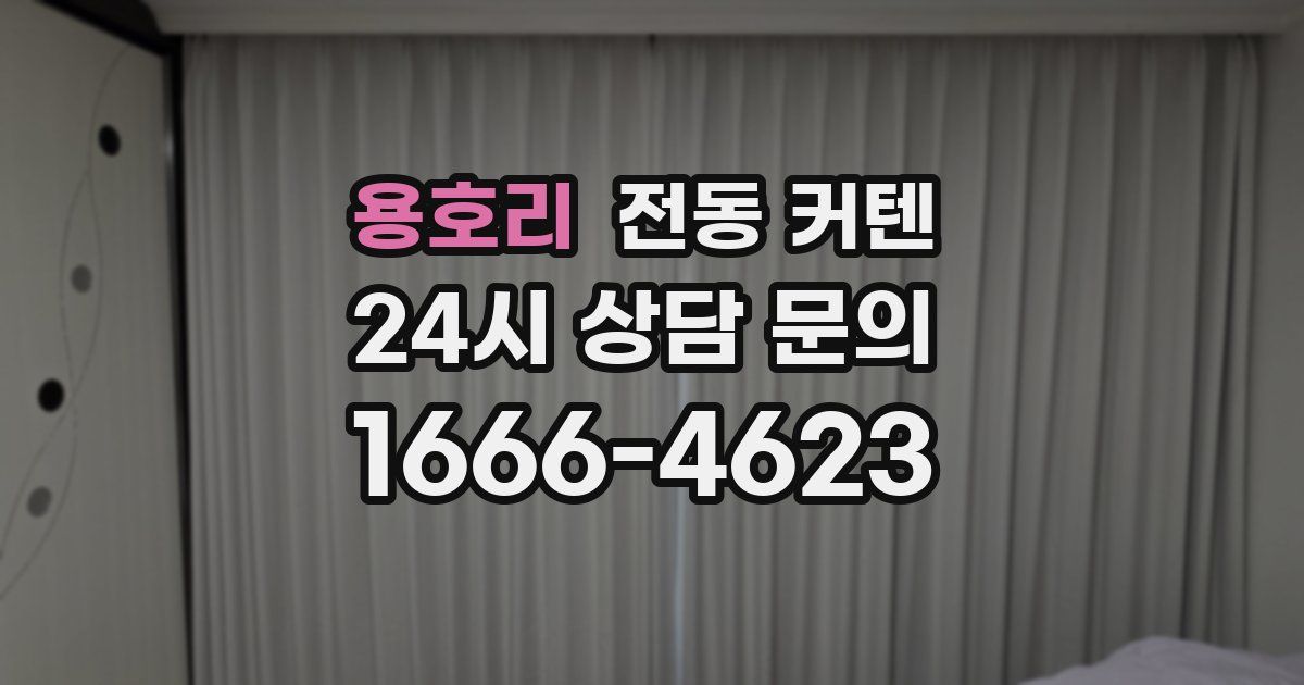 용호리 전동 커텐
