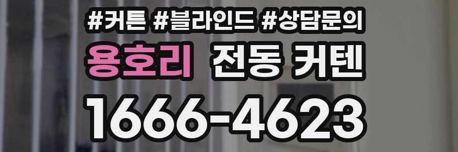 용호리 전동 커텐