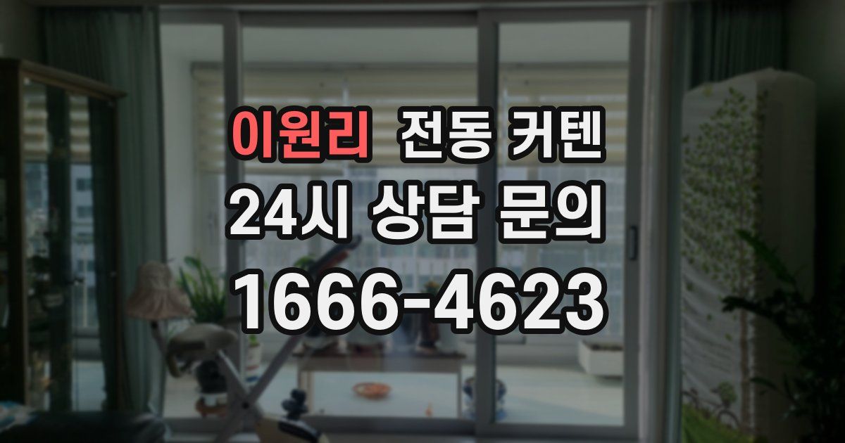 이원리 전동 커텐