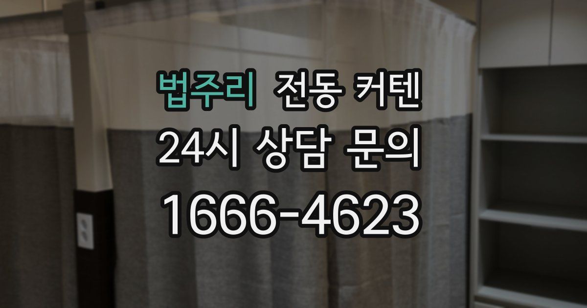 법주리 전동 커텐