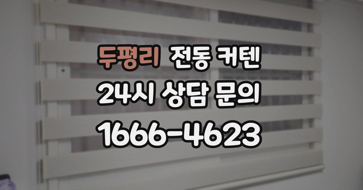 두평리 전동 커텐