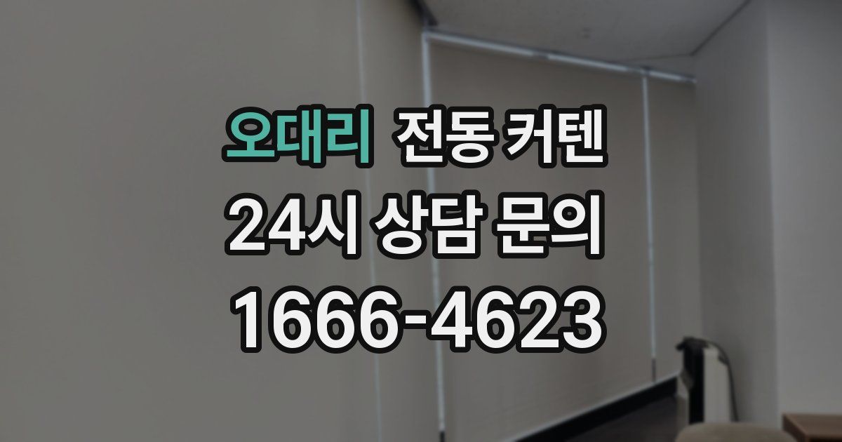 오대리 전동 커텐