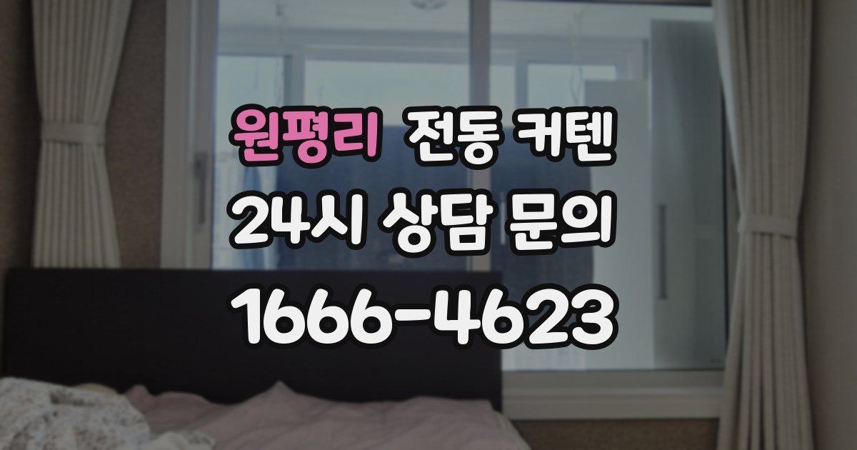 원평리 전동 커텐