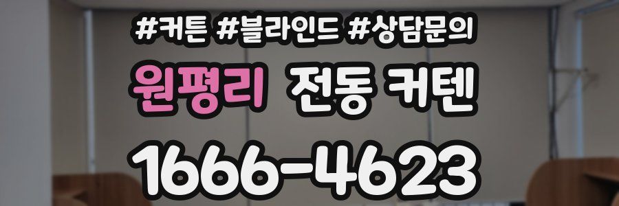 원평리 전동 커텐