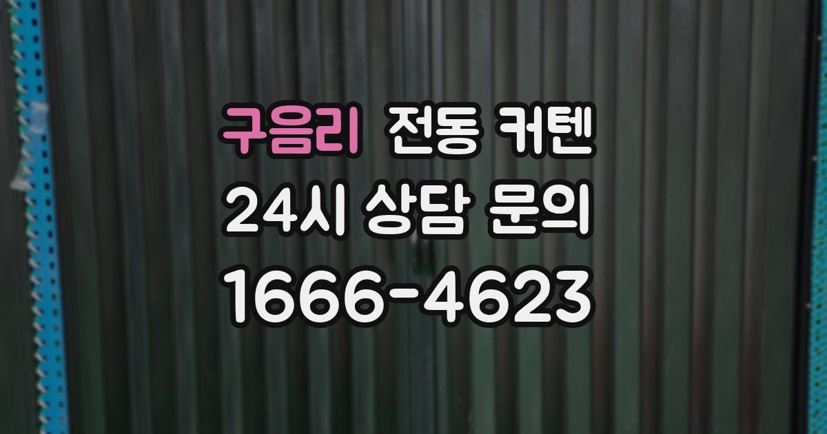 구음리 전동 커텐