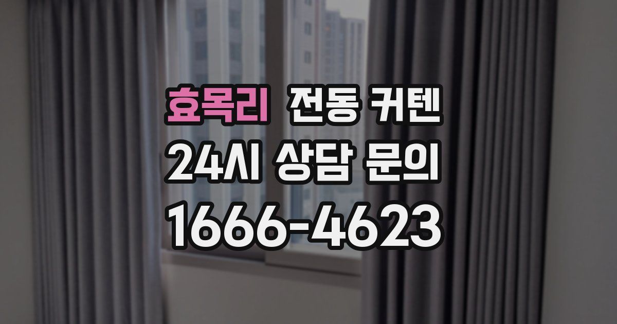 효목리 전동 커텐