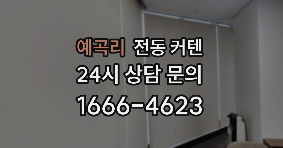 예곡리 전동 커텐