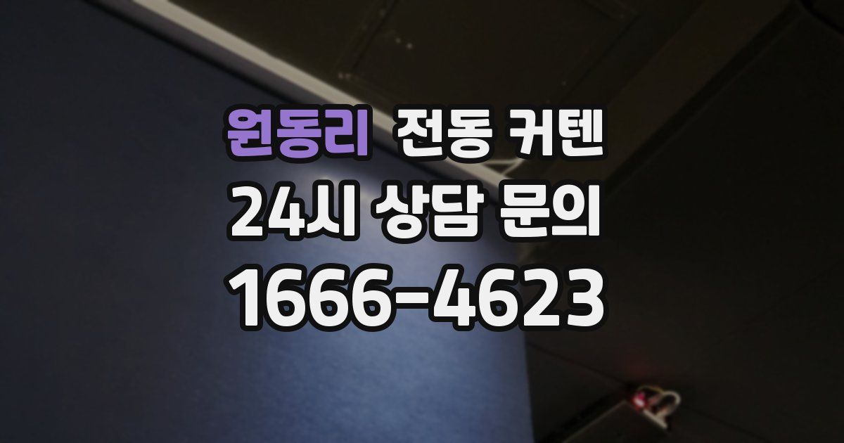 원동리 전동 커텐