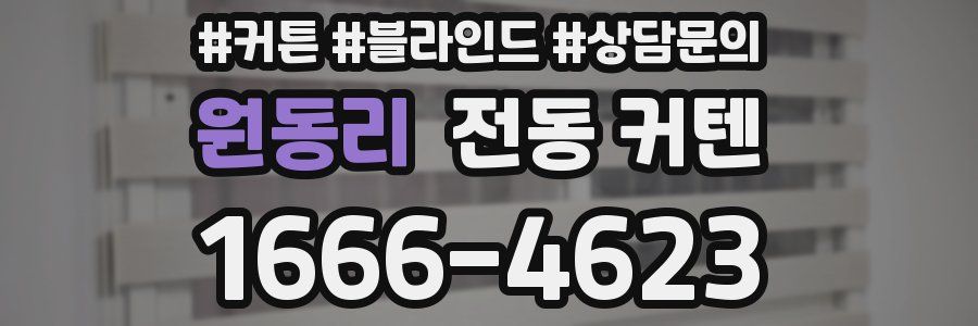 원동리 전동 커텐