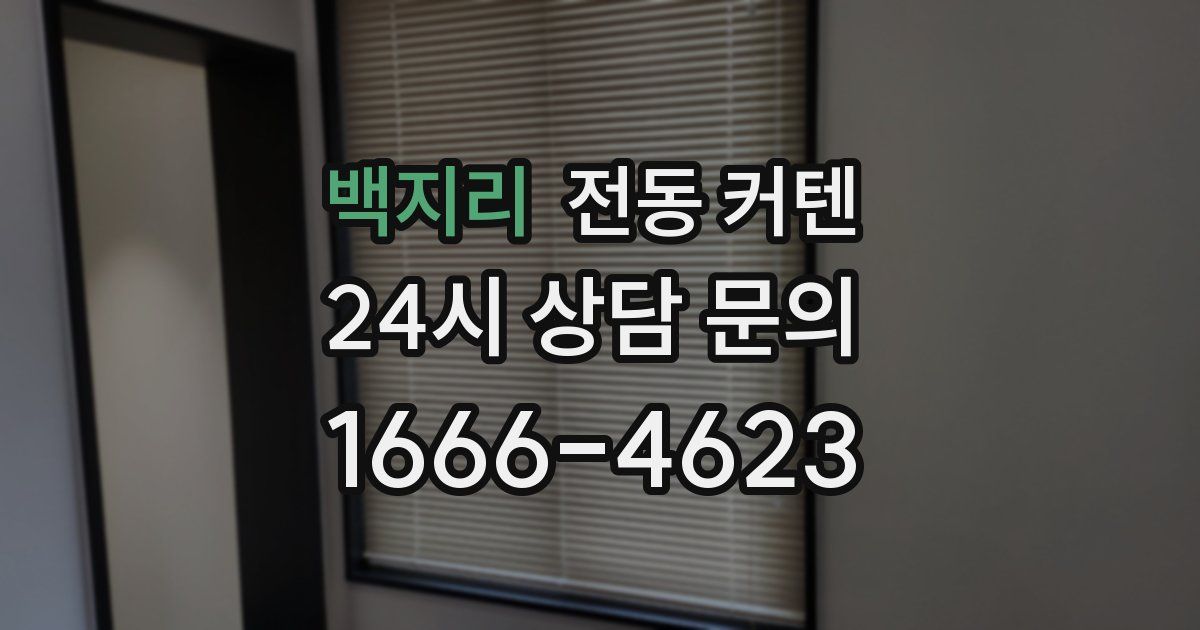 백지리 전동 커텐