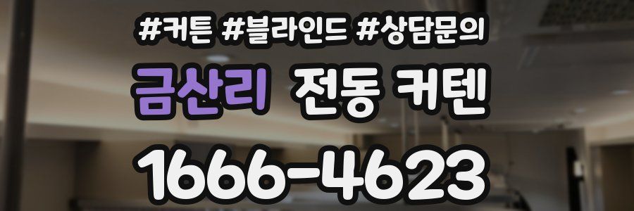 금산리 전동 커텐