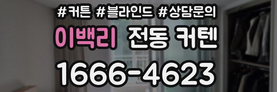 이백리 전동 커텐