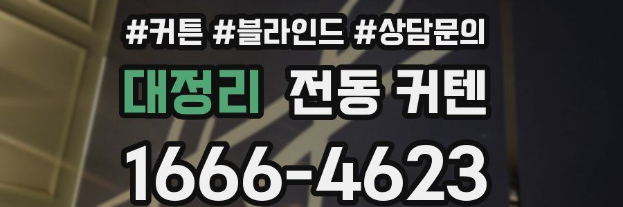 대정리 전동 커텐