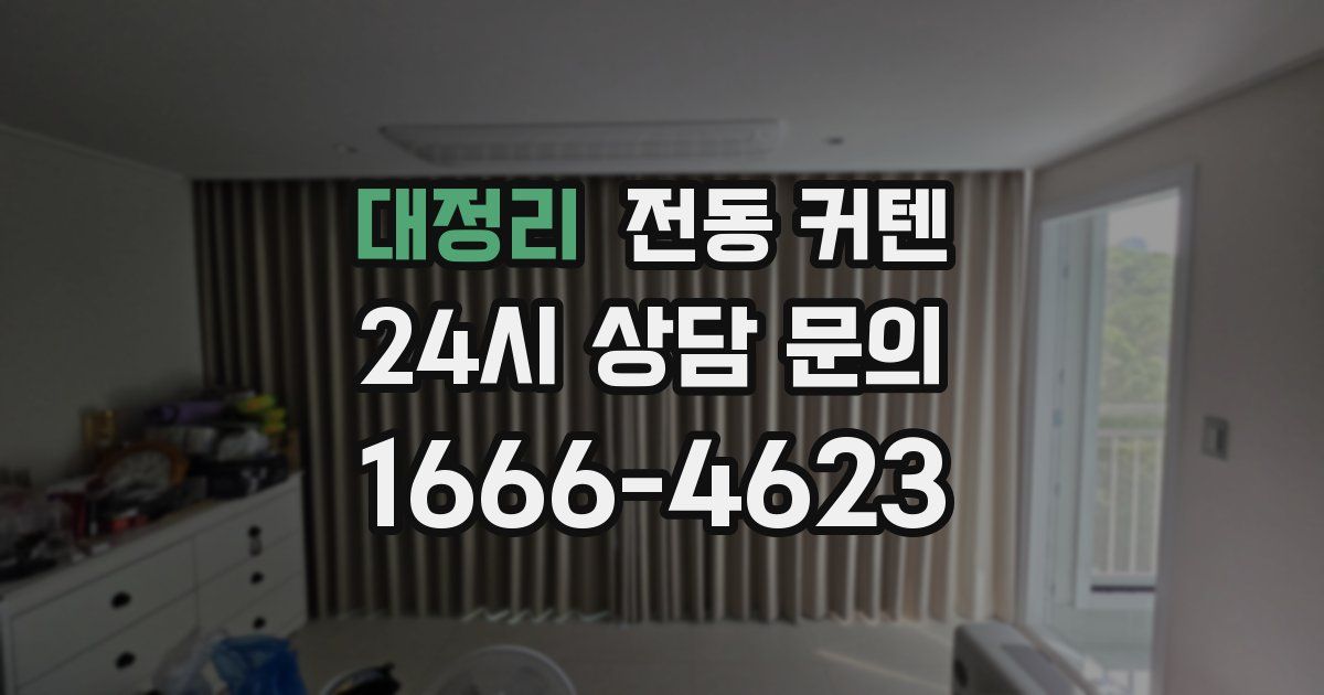 대정리 전동 커텐