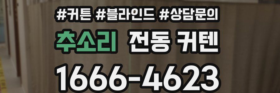 추소리 전동 커텐