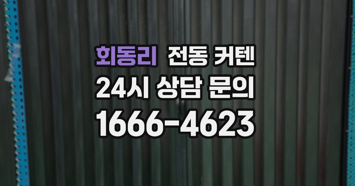 회동리 전동 커텐