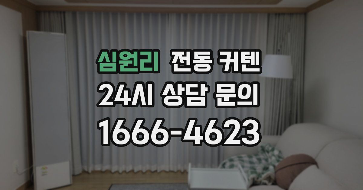 심원리 전동 커텐