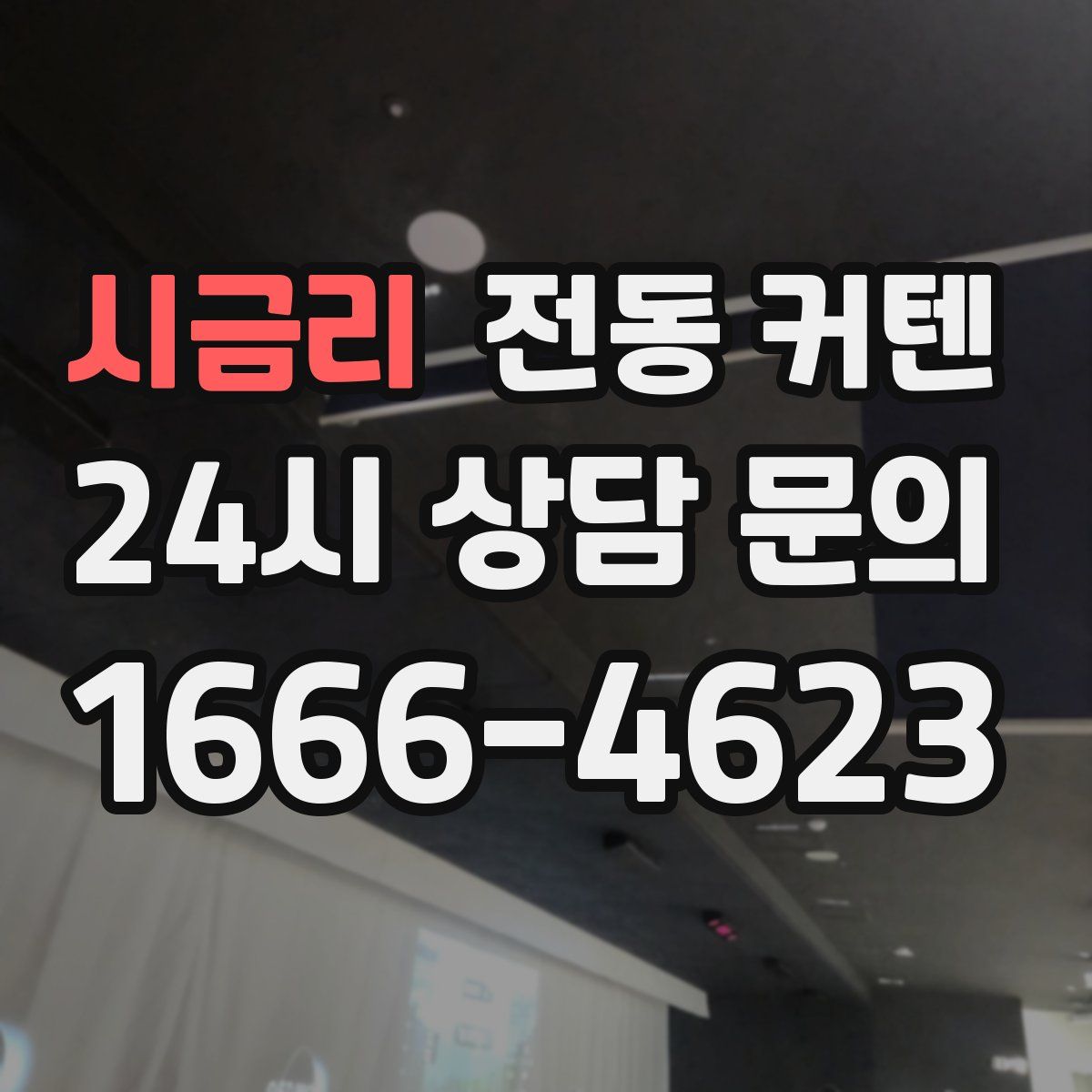 시금리 전동 커텐