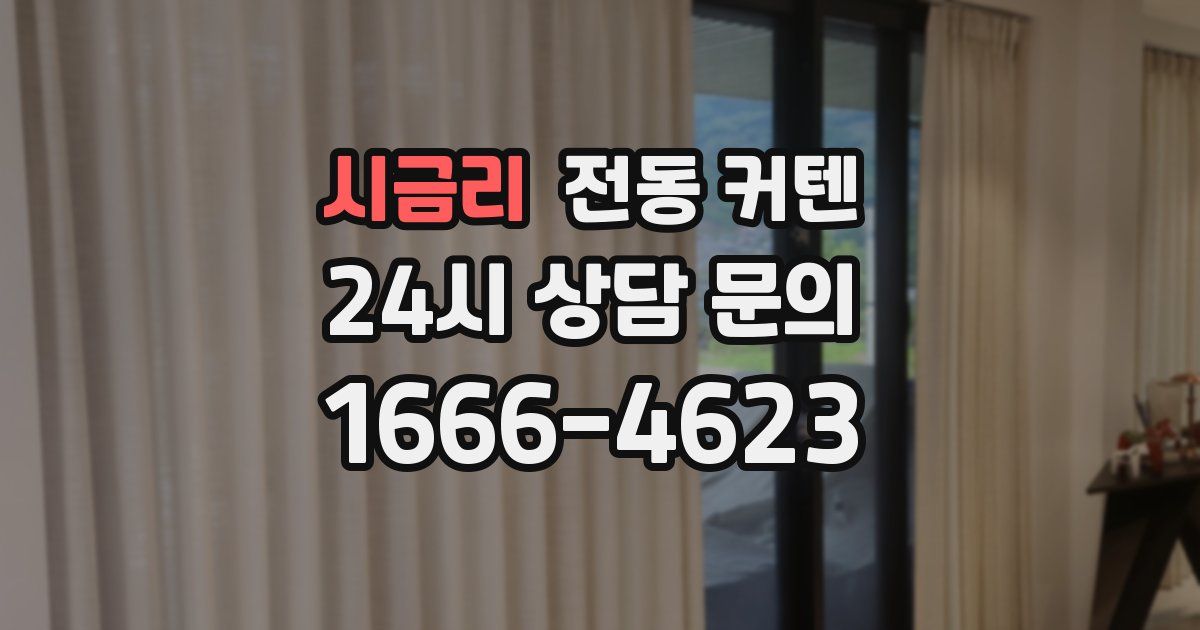 시금리 전동 커텐