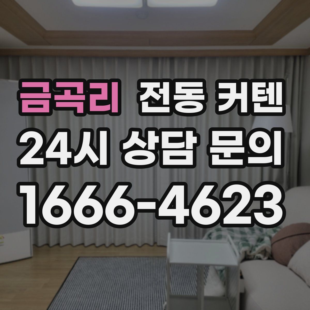 금곡리 전동 커텐