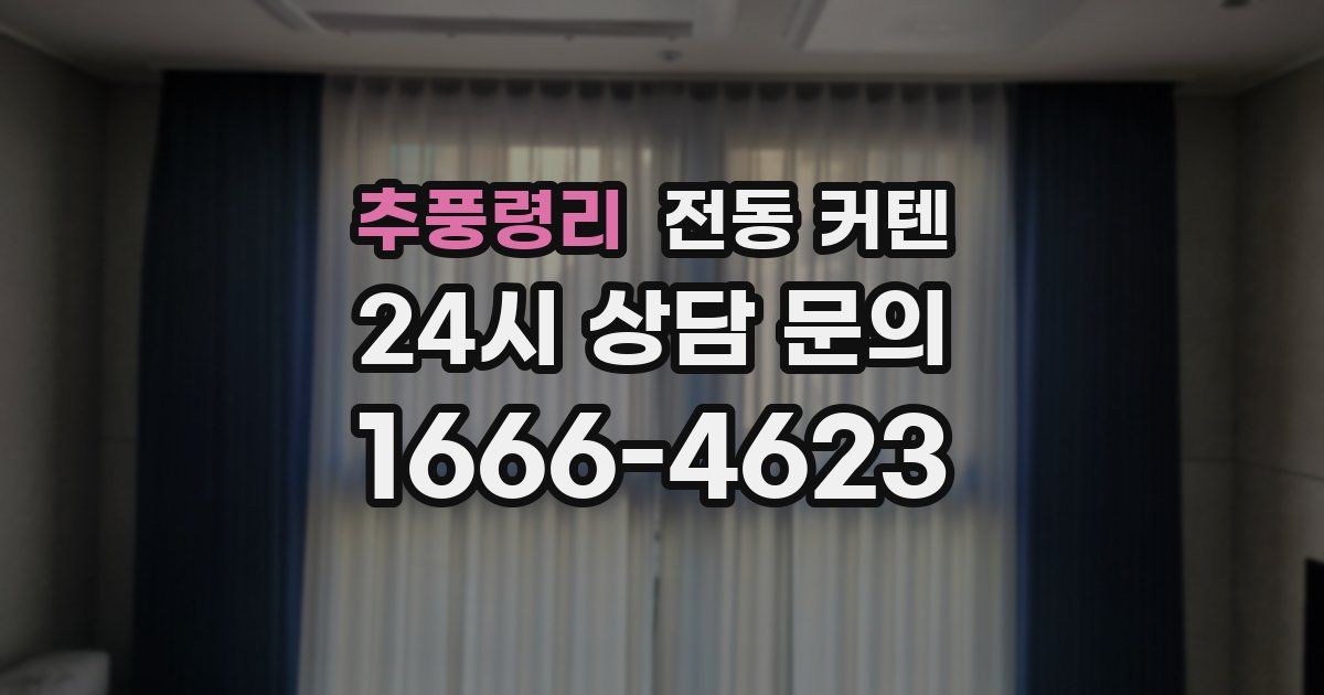 추풍령리 전동 커텐
