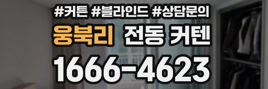 웅북리 전동 커텐