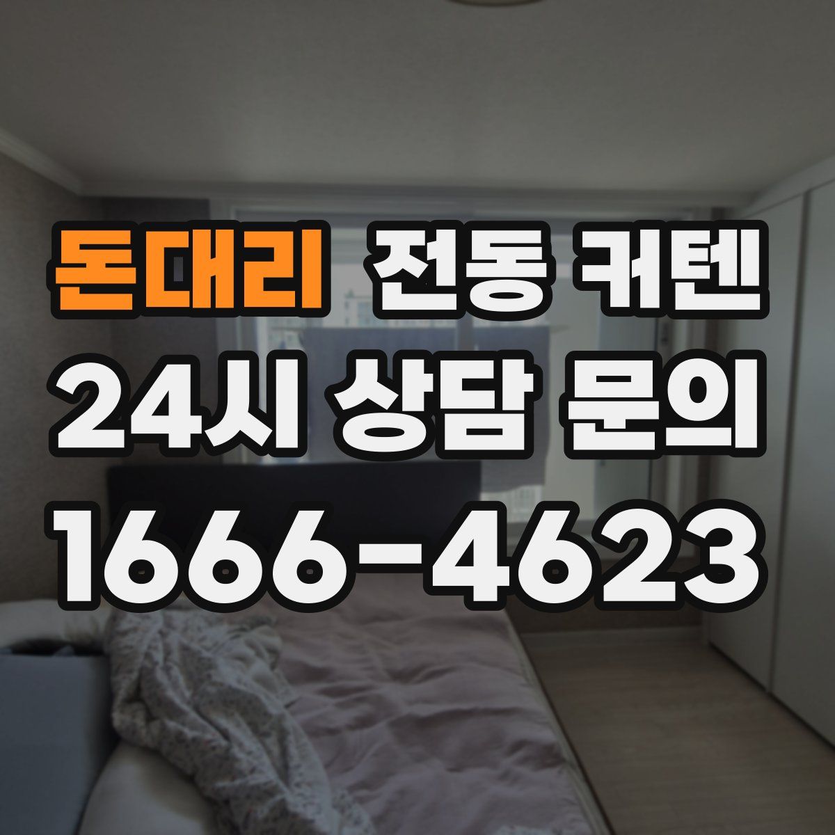 돈대리 전동 커텐