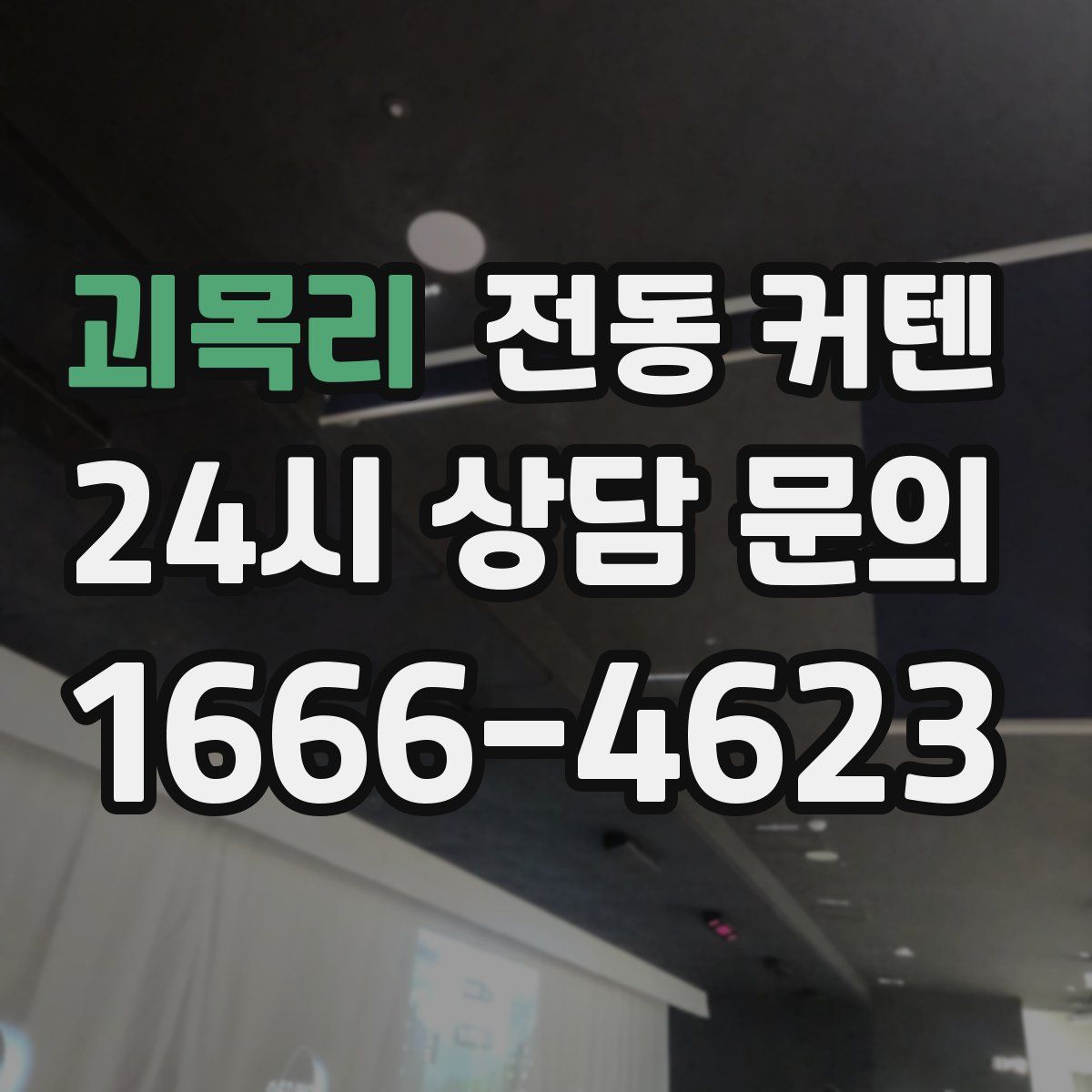 괴목리 전동 커텐