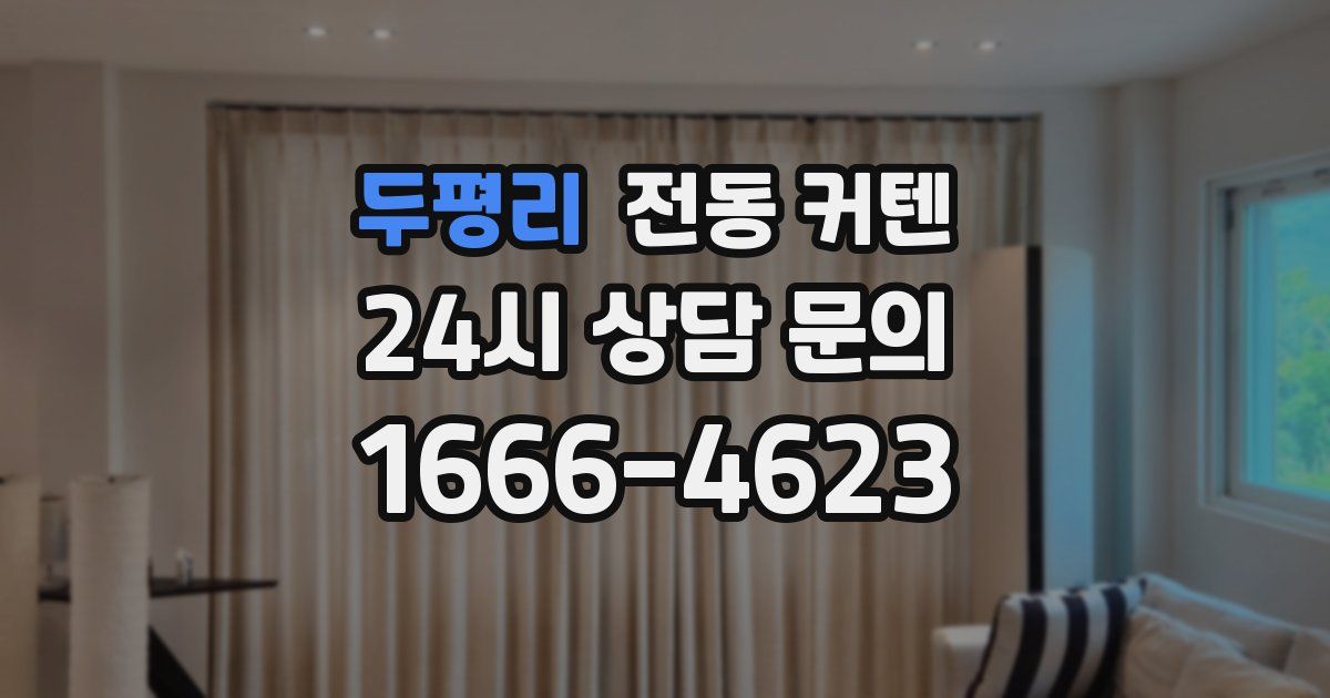 두평리 전동 커텐