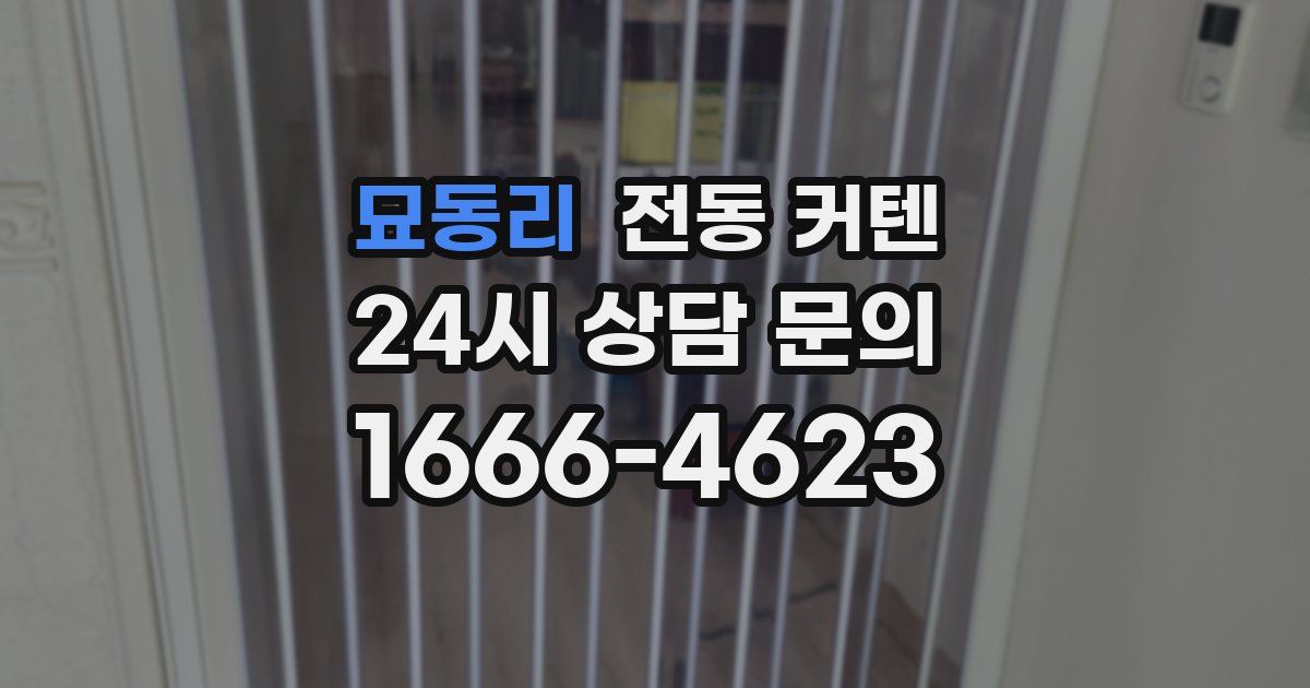 묘동리 전동 커텐