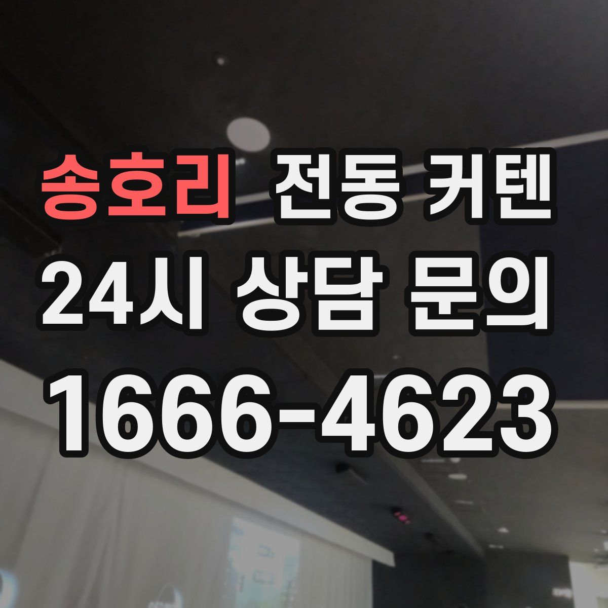 송호리 전동 커텐
