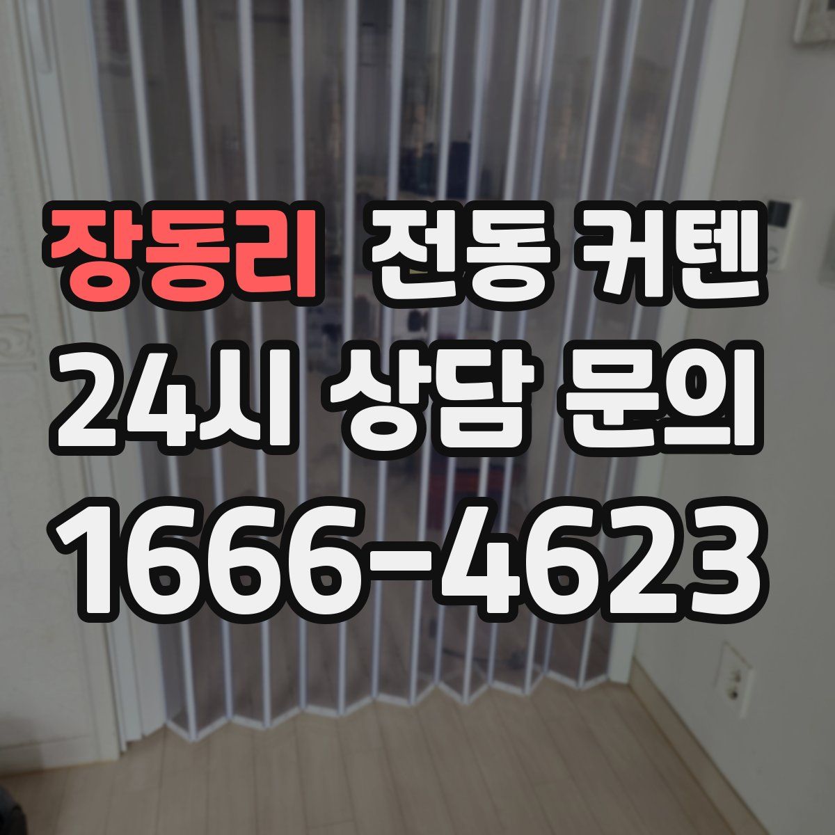 장동리 전동 커텐