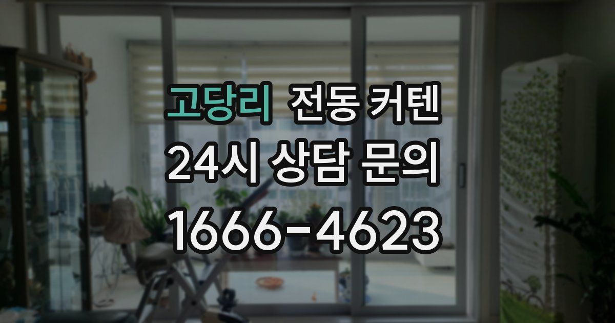고당리 전동 커텐