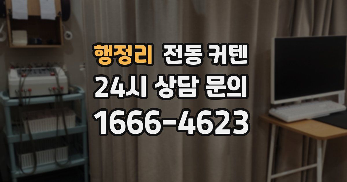 행정리 전동 커텐