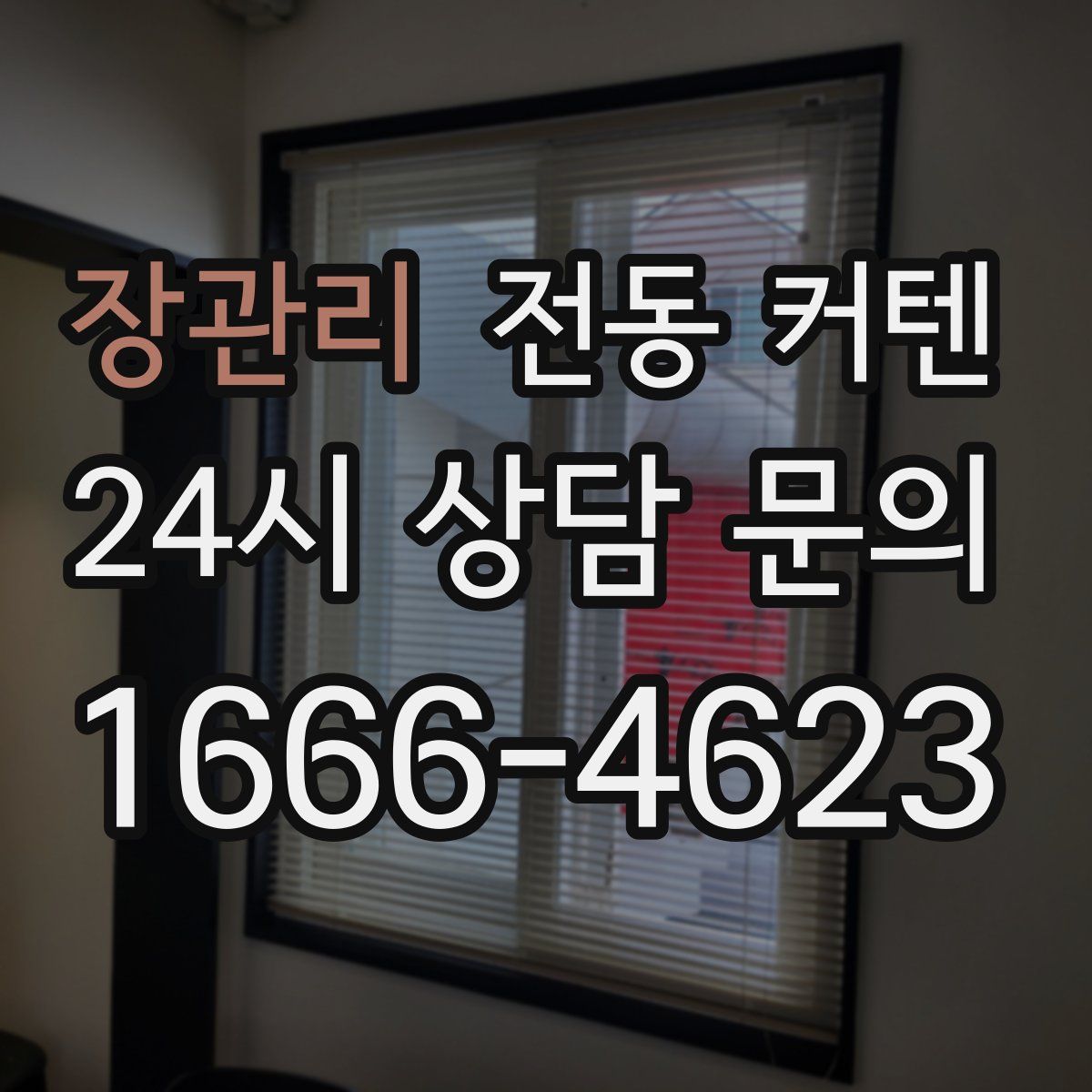 장관리 전동 커텐
