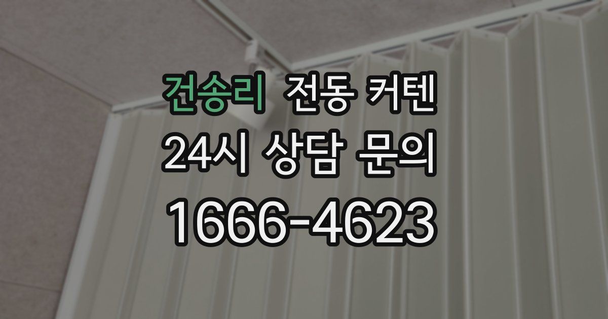 건송리 전동 커텐