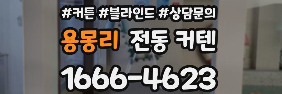 용몽리 전동 커텐