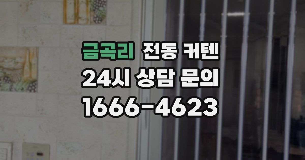 금곡리 전동 커텐