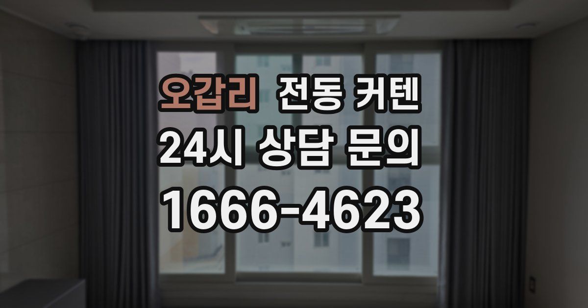 오갑리 전동 커텐
