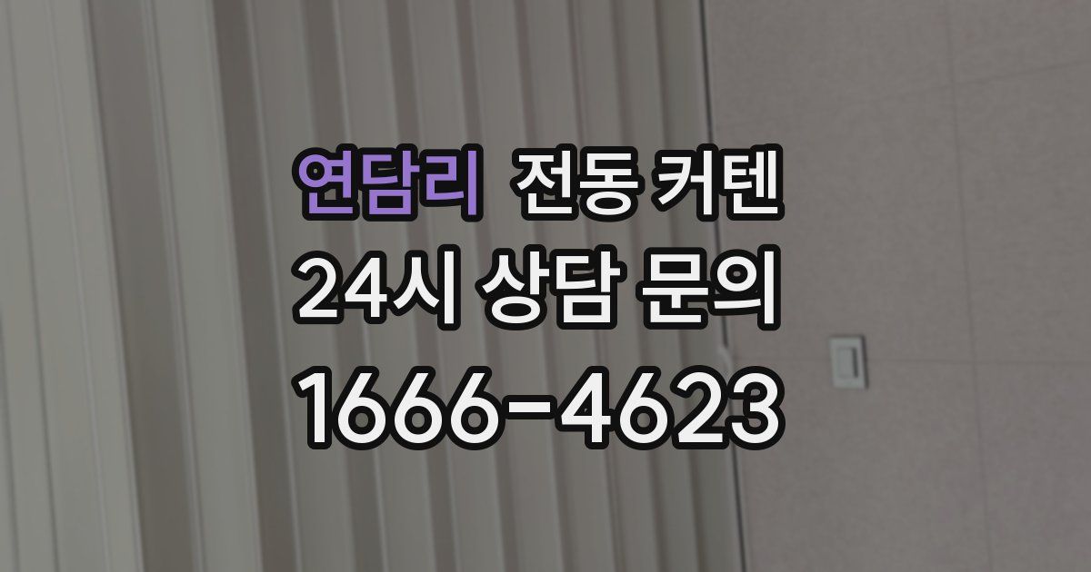 연담리 전동 커텐