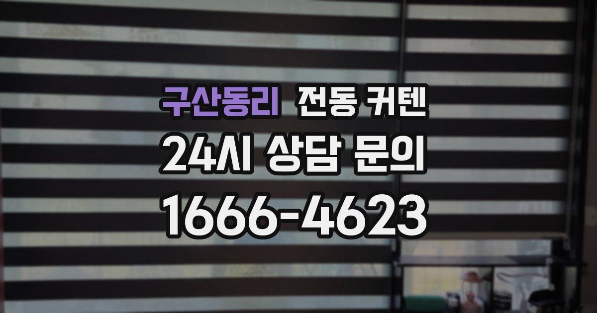 구산동리 전동 커텐