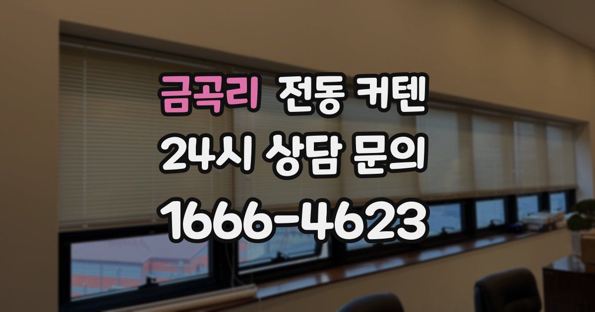 금곡리 전동 커텐