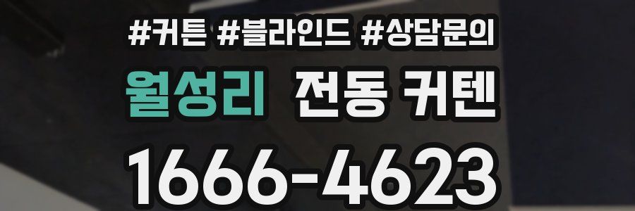 월성리 전동 커텐
