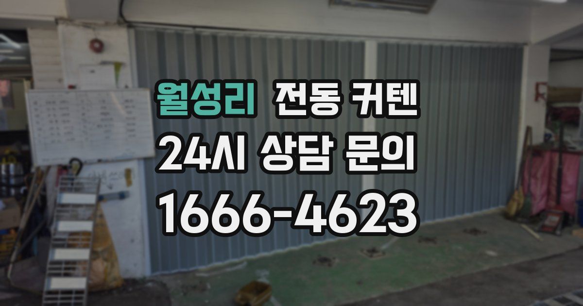 월성리 전동 커텐