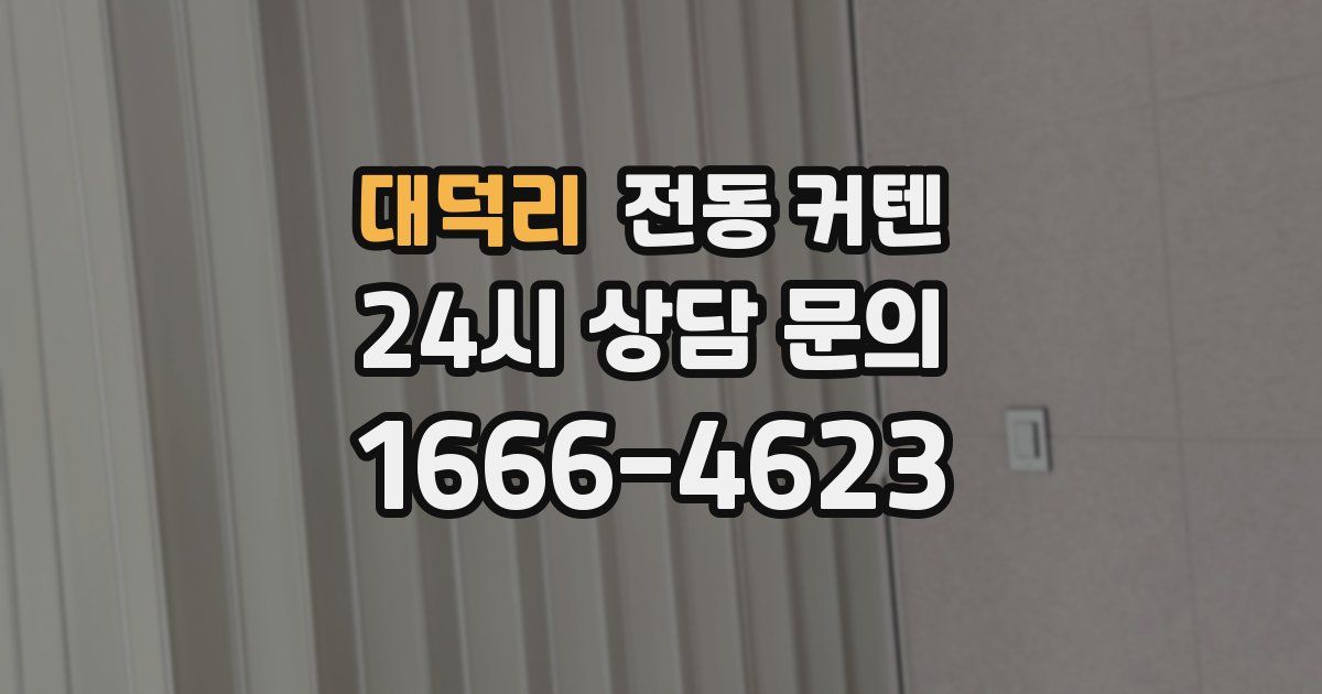 대덕리 전동 커텐