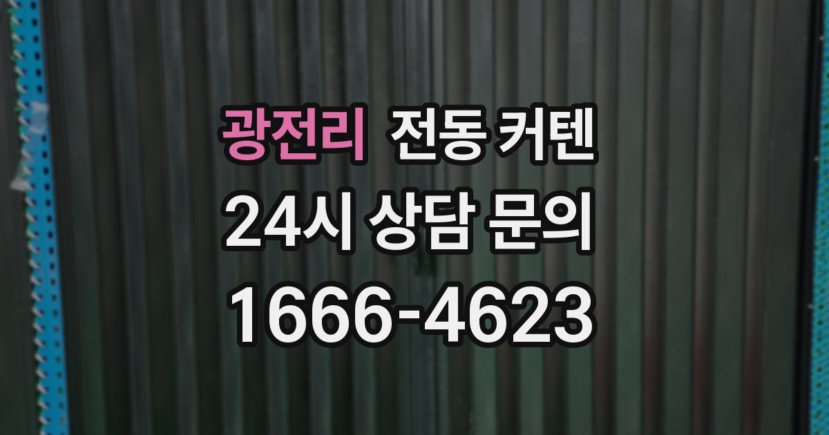 광전리 전동 커텐